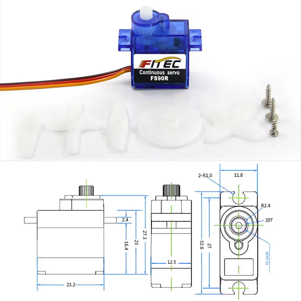 Feetech Mini FS90R Micro Servo - Rc Helicopter Servo review and price