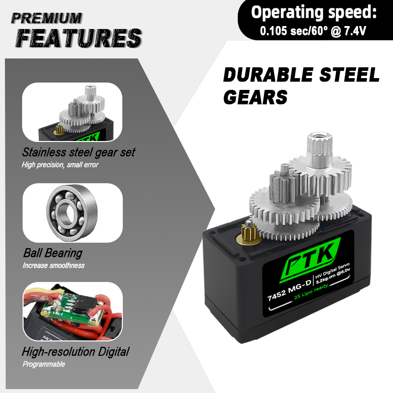 PTK 7452 MG-D 9g Digital Servo - Rc Helicopter Servo review and price